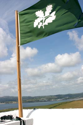 View west over St Austell bay