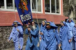 procession along West Looe Quay