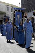 procession along Fore Street