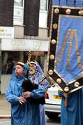 Gorseth kernow procession in Fore Street Saltash