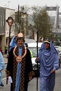 Gorseth kernow procession in Fore Street Saltash