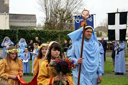 The lady of flowers present the gift of Spring<