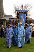 Gorseth kernow procession leaves Victoria gardens