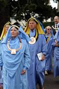 Gorseth kernow procession leaves Victoria gardens