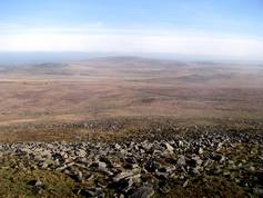 Looking East towards West Mill Tor