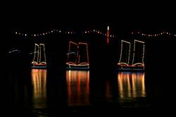 Christmas lights at Mousehole