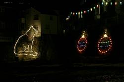 Christmas lights at Mousehole