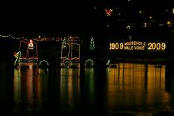Christmas lights at Mousehole