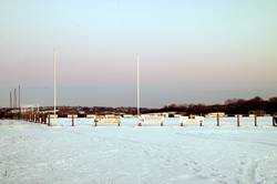 Dobwalls football field at sunset
