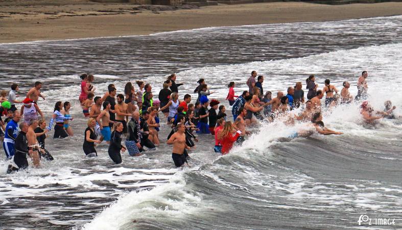 Looe RNLI - famous New Year dip - © Ian Foster / fozimage