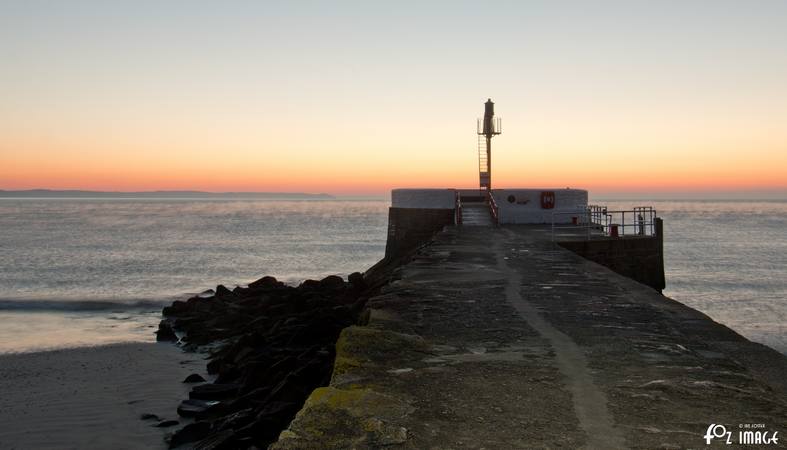 23 January 2017 - Sunrise over the Banjo Pier, East Looe beach © Ian Foster / fozimage