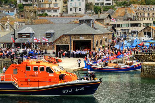 9th July 2011 - Looe's newest inshore lifeboat is dedicated and blessed today.