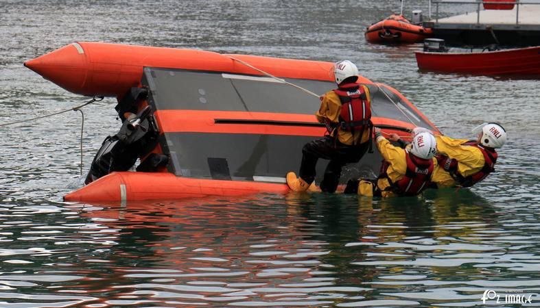 12 July 2017 - RNLI Capsize boat training © Ian Foster / fozimage