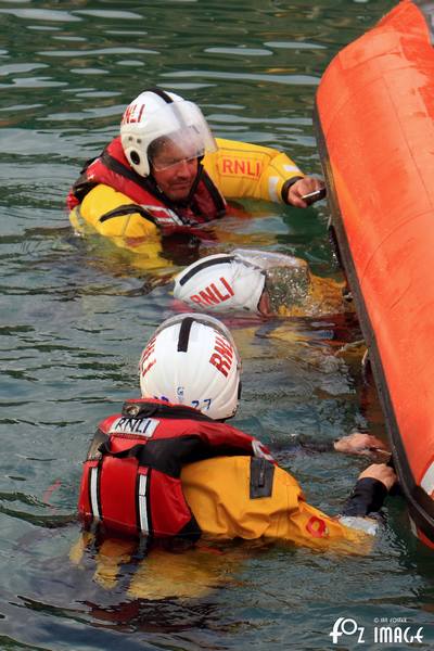 12 July 2017 - RNLI Capsize boat training © Ian Foster / fozimage