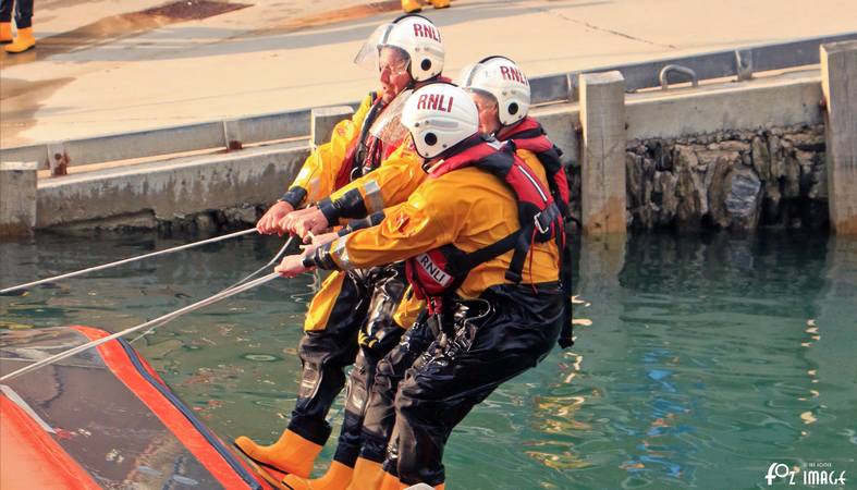 12 July 2017 - RNLI Capsize boat training © Ian Foster / fozimage