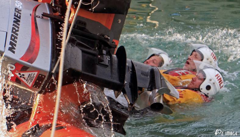 12 July 2017 - RNLI Capsize boat training © Ian Foster / fozimage