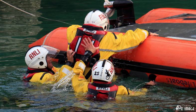 12 July 2017 - RNLI Capsize boat training © Ian Foster / fozimage