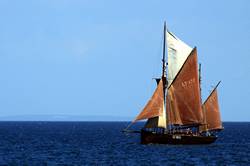 Mevagissey working sail regatta - LT1192 Keewaydin