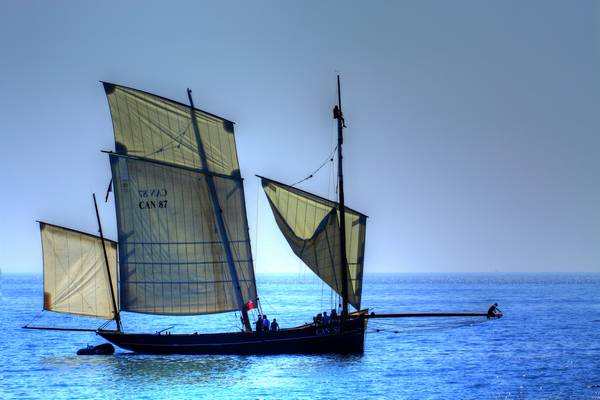 3rd June 2011 - Luggers arrive all day for the Looe Lugger Regatta.