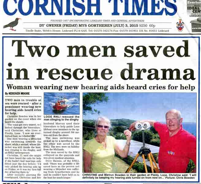Cornish Times front page © Ian Foster / fozimage