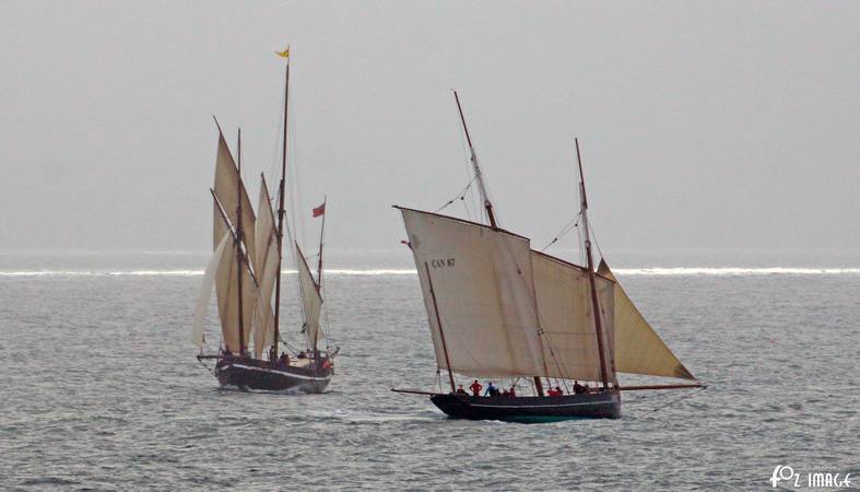 11 June 2017 - Looe Lugger Regatta - Grayhound and La Cancalaise © Ian Foster / fozimage