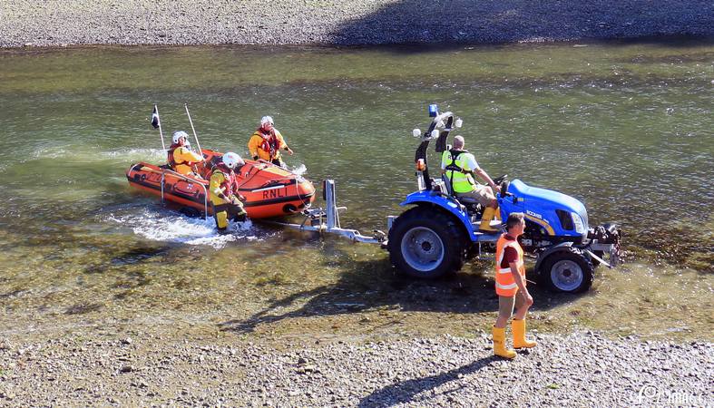 17 June 2017 - Looe RNLI D Class D-741 Ollie Naismith recovery © Ian Foster / fozimage