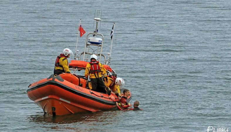 28 June 2017 - Looe RNLI Training with RNLI Lifeguards on Seaton beach © Ian Foster / fozimage