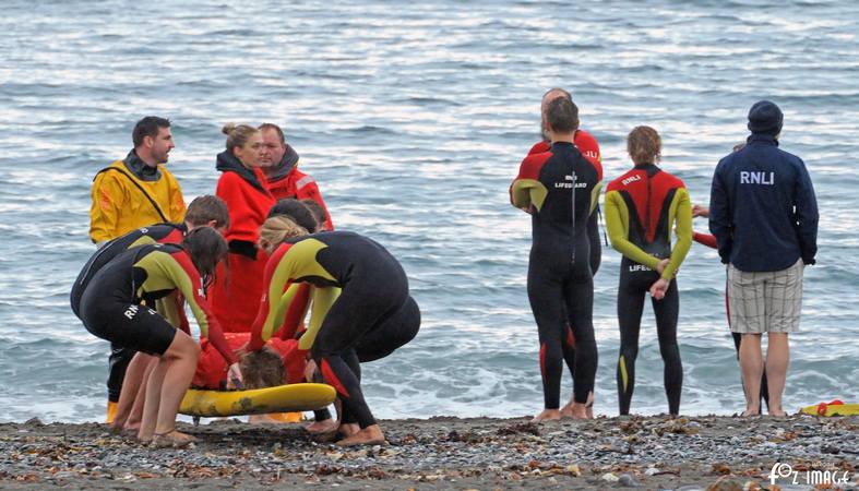 28 June 2017 - Looe RNLI Training with RNLI Lifeguards on Seaton beach © Ian Foster / fozimage