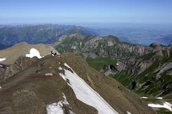 Mountain ridge path