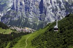 Murren from the cable car