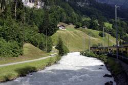 BOB train from Interlaken to Lauterbrunnen