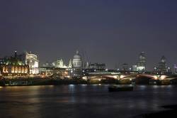 St Pauls and the city at night