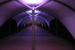 O2 arena - covered walkways to the pier