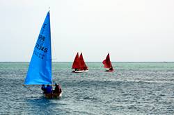 Sailing out into Looe Bay