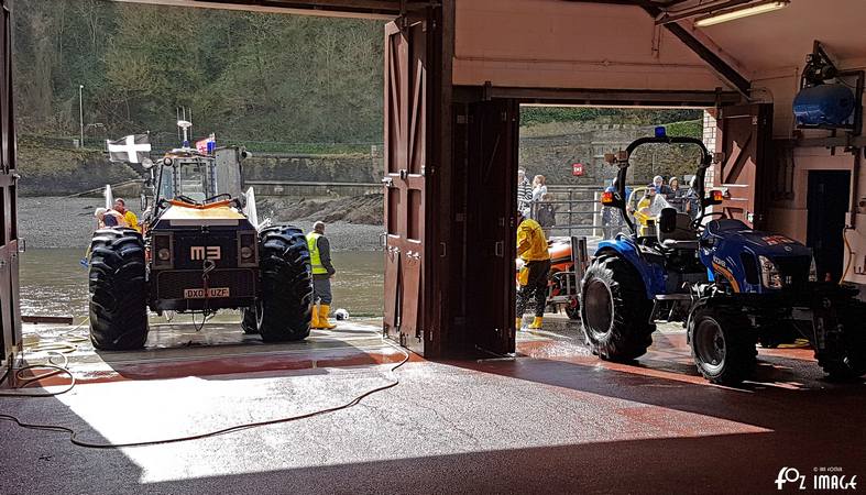 4 March 2017 - Looe RNLI washing down inshore lifeboats © Ian Foster / fozimage