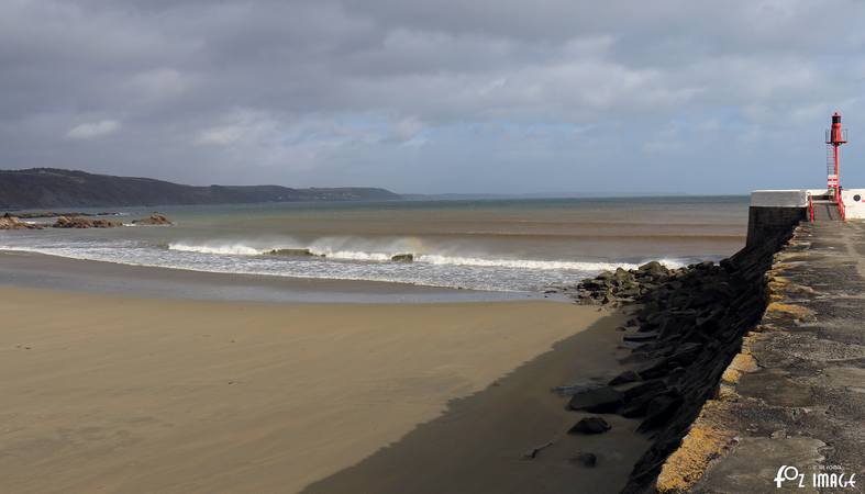 5 March 2017 - Windy on East Looe beach © Ian Foster / fozimage