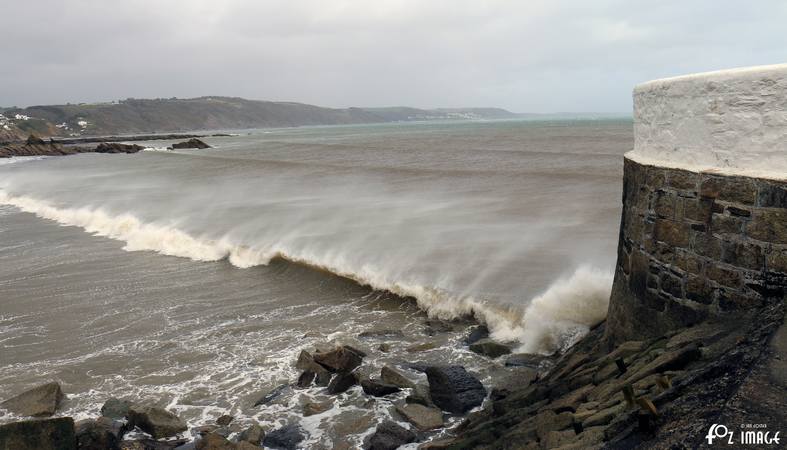 5 March 2017 - Windy on East Looe beach © Ian Foster / fozimage