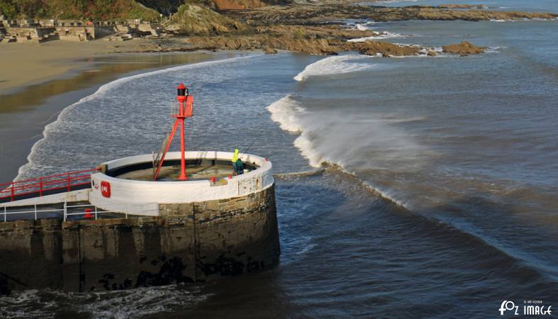 5 March 2017 - Windy on East Looe beach © Ian Foster / fozimage