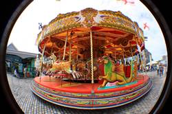 Gallopers on Plymouth barbican Gallopers on Plymouth barbican