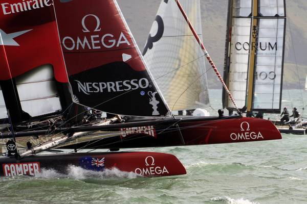 10th September 2011 - America's Cup World Series - Race day 1 in Plymouth Sound.