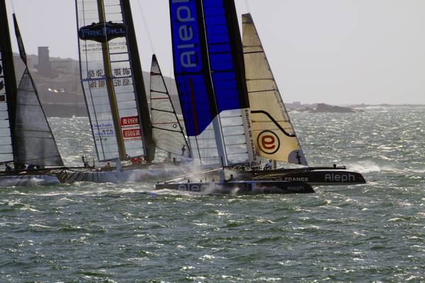 11th September 2011 - America's Cup World Series - Race day 2 in Plymouth Sound.