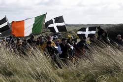 The flag of St Piran