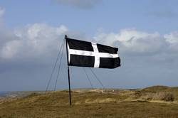 The flag of St Piran