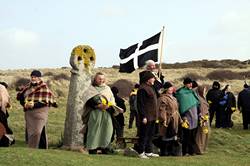 St Pirans message at the cross