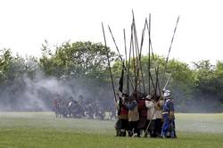 the Royalists prepare to take the hill