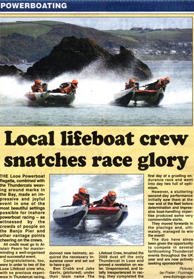 Cornish Times article 15th May 2009
