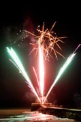Looe New Years Eve - 2009 - Fireworks over the Banjo Pier