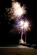 Looe New Years Eve - 2009 - Fireworks over the Banjo Pier