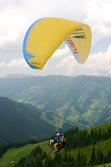 Tandem paraglider