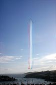 Reds arrival over the Gribben Head daymark